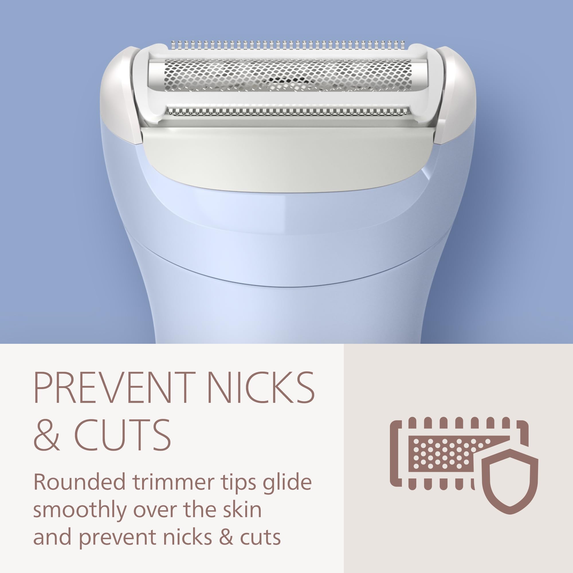 Philips Lady Shaver Series 6000 80-minute runtime for long cordless sessions