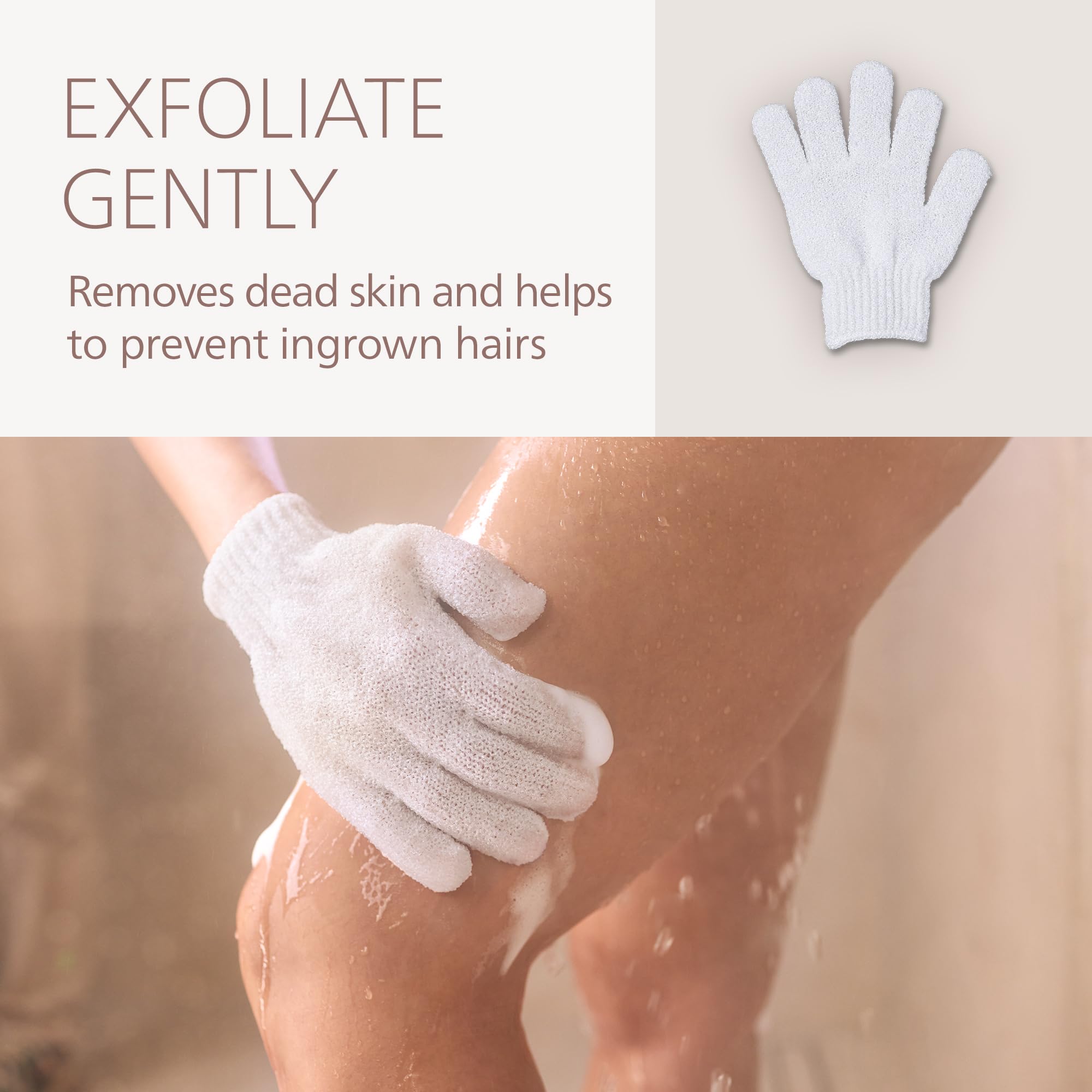 Philips Lady Shaver Series 8000 exfoliation glove included