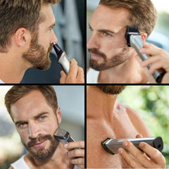 Philips Multi Groomer 8000 Series extra-wide trimmer for faster shaping.
