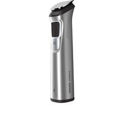 Philips Multi Groomer 8000 Series self-sharpening blades in action.