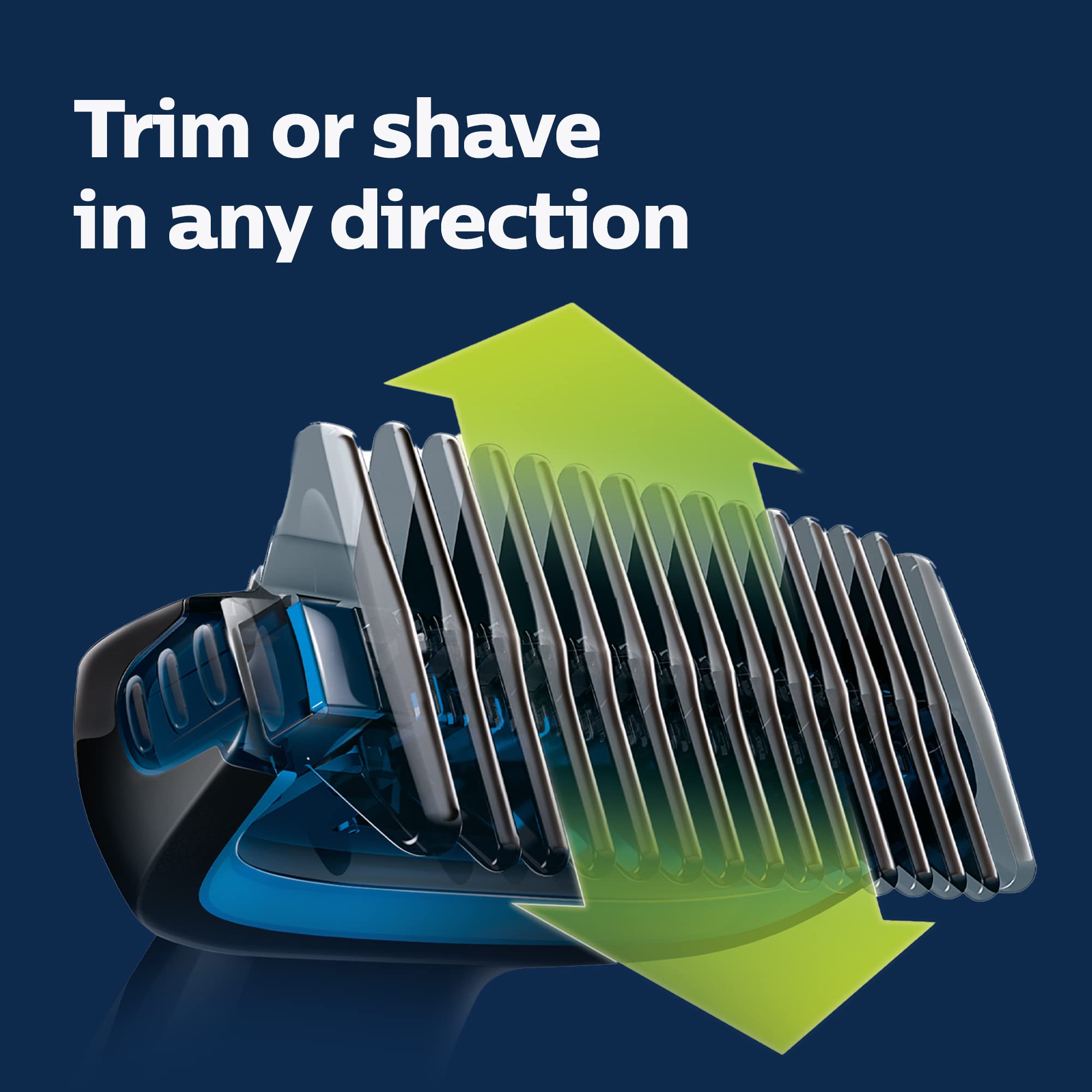Norelco BodyGroom 1100 showerproof design for safe cleaning