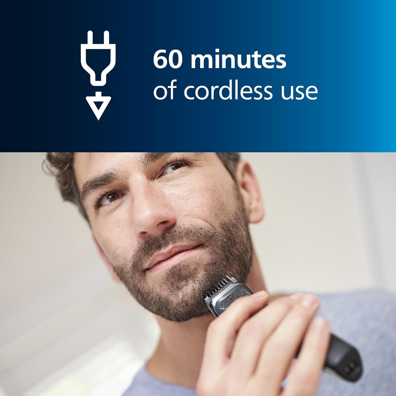 Philips Norelco MG3740 self-sharpening blades stay skin-friendly during grooming
