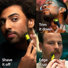 OneBlade 360 blade for smooth, skin-friendly shaving