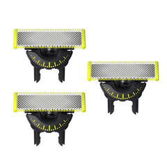 Philips OneBlade 360 blade flex follows contours for comfortable shaving.