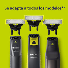 Philips OneBlade body blade with protection system for safe trimming.