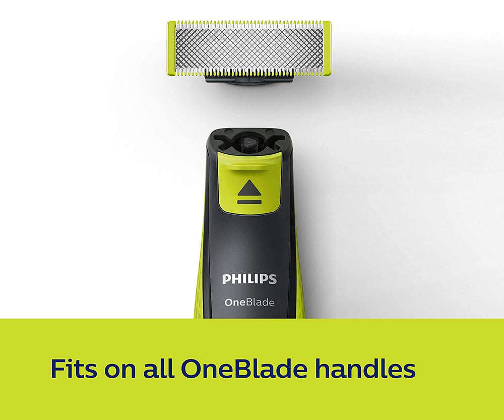 Philips OneBlade compatibility with all handles enables quick blade swaps.