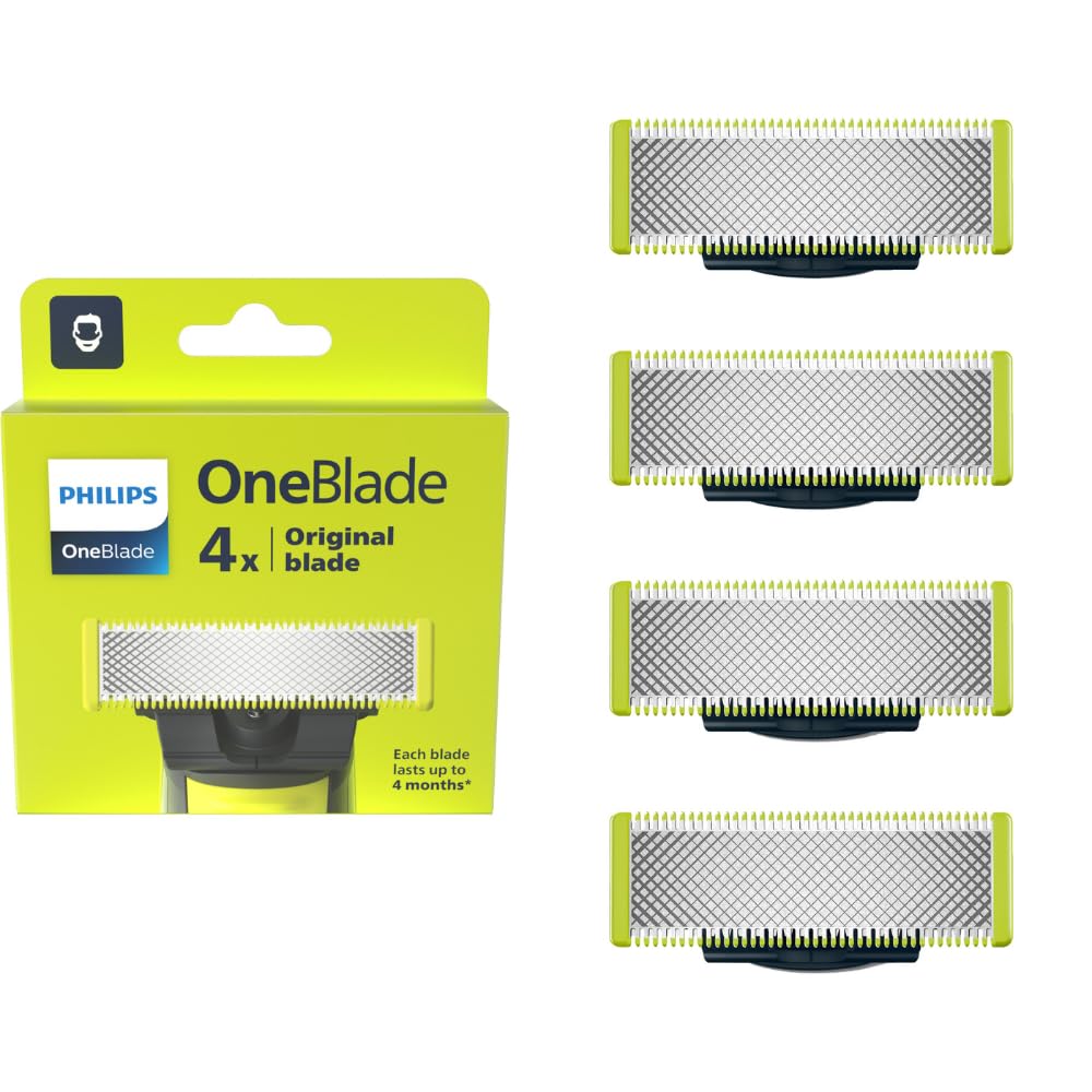 Philips OneBlade QP240/50 blades pack-4 for versatile grooming