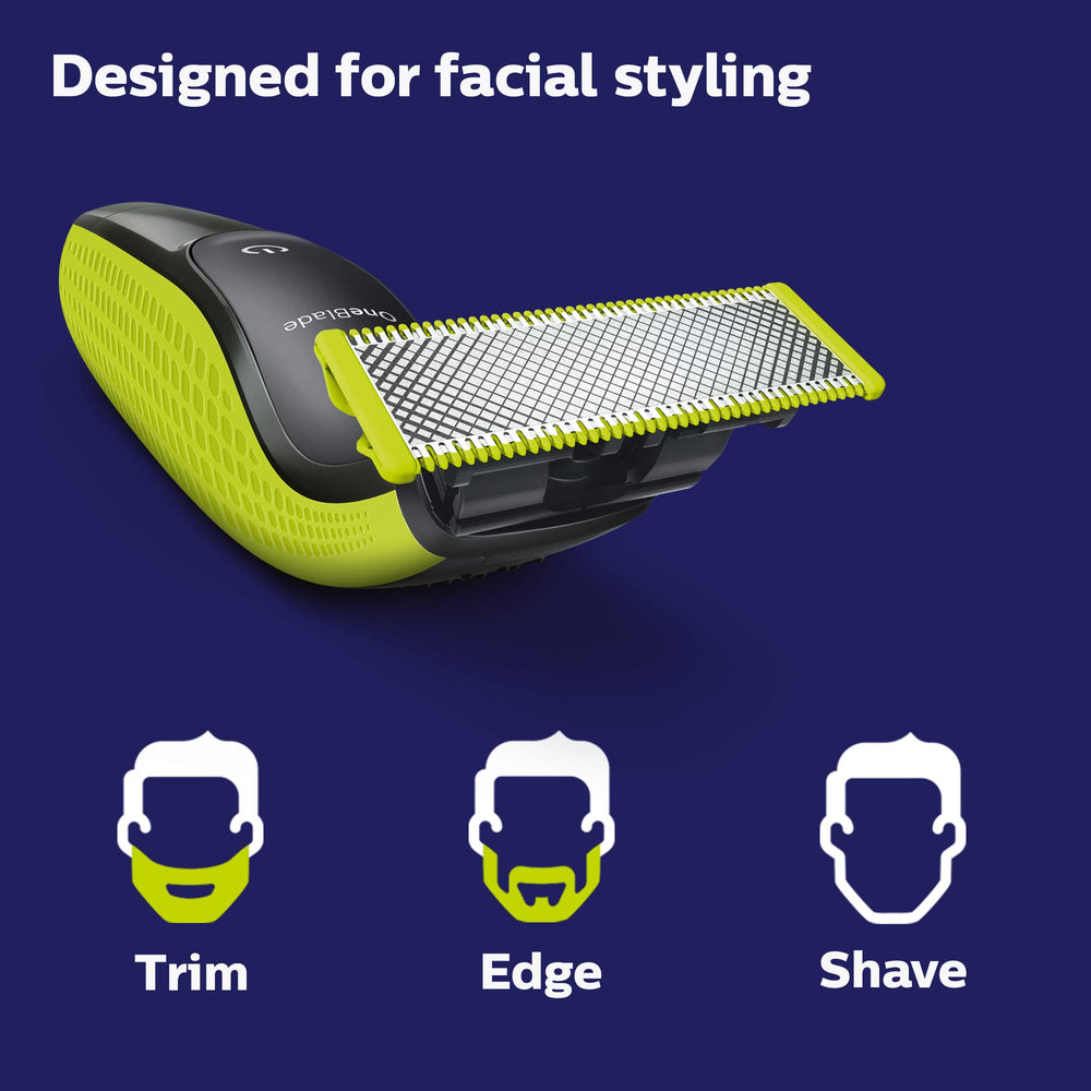 Philips OneBlade QP2520 portable trimmer for quick grooming on the go.