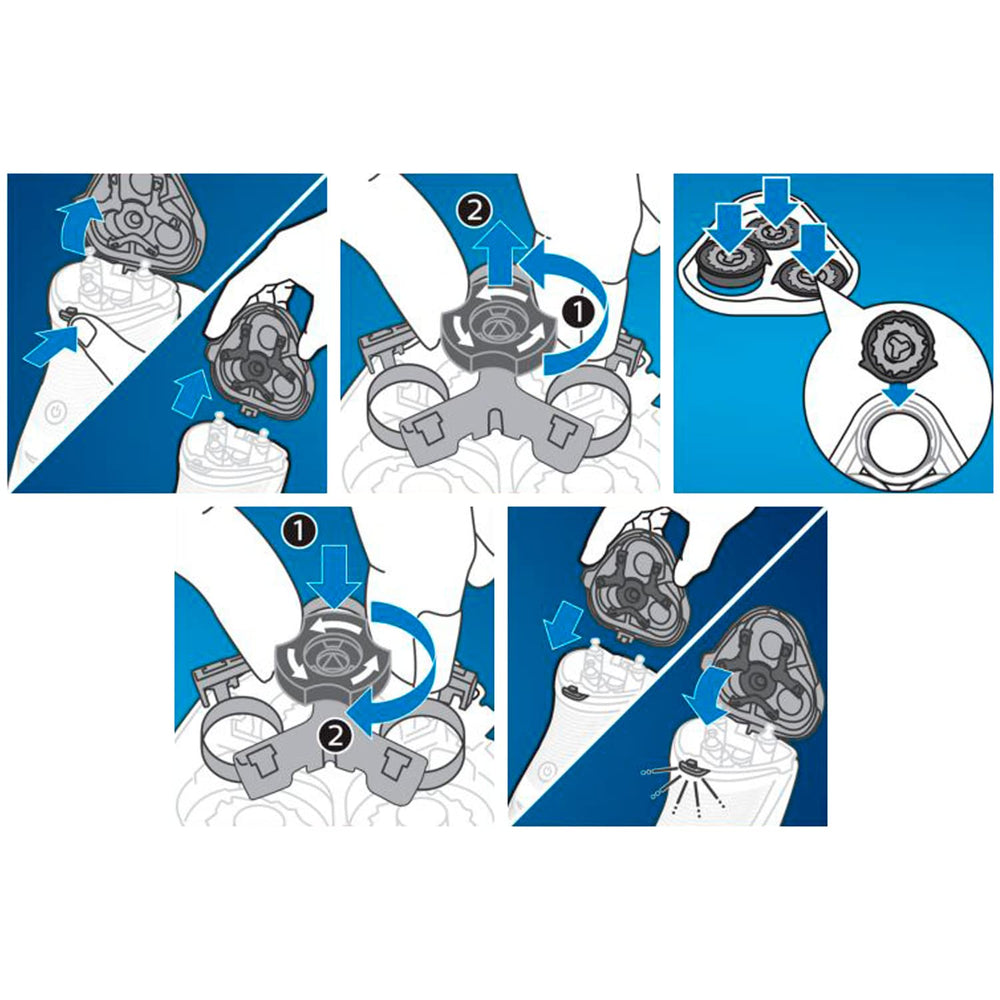 Three blades included for complete refresh of Philips Series 3000 shaver.