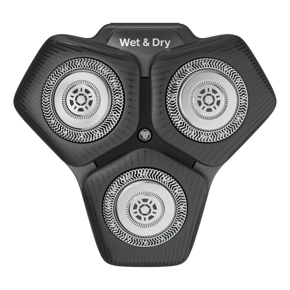 Close-up of Philips SH71/50 blades showing steel precision for a close shave