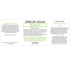 Phillip Adam Champú sin fragancia genera espuma suave para cabello limpio y manejable