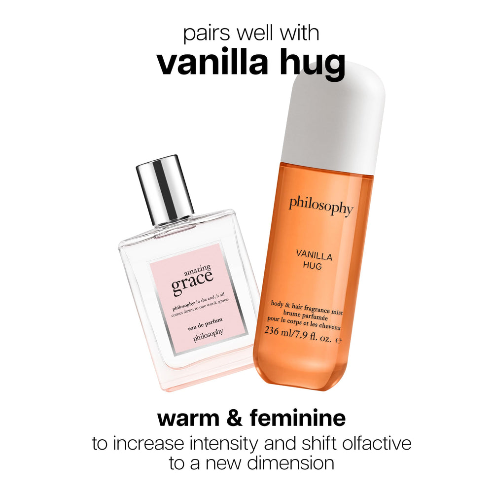 philosophy Amazing Grace on-skin application showing floral vibe