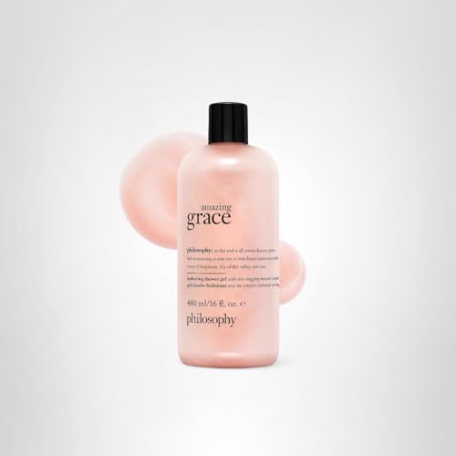 Philosophy Amazing Grace shower gel packaging-display demonstrates gift-worthy presentation
