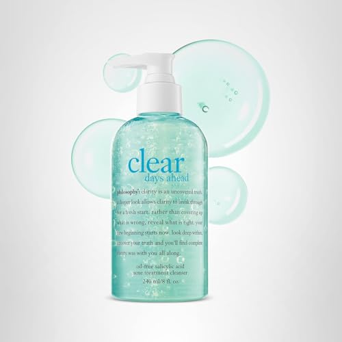 philosophy Clear Days Ahead cleanser packaging emphasizes value and eco-conscious design