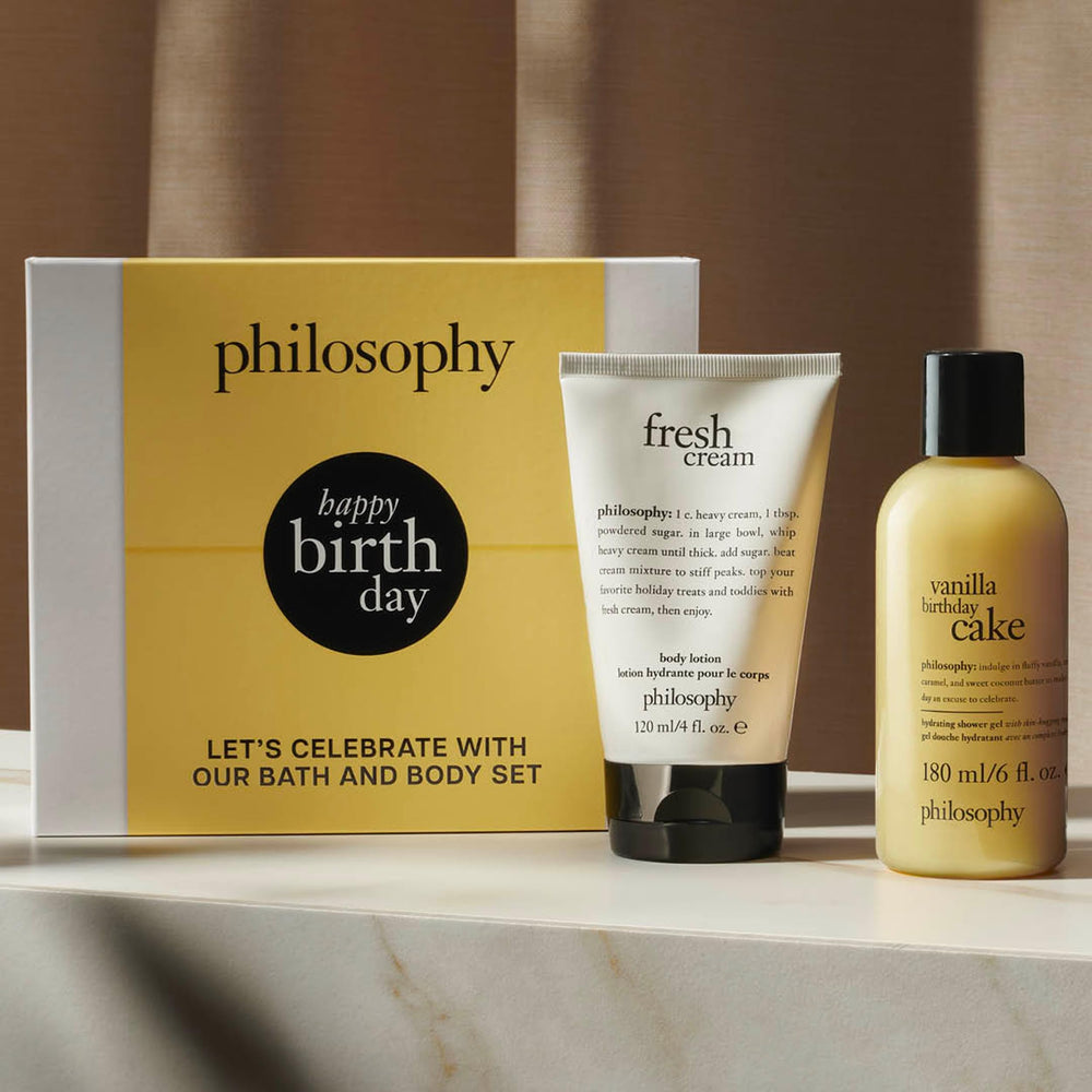 Philosophy Fresh Cream Body Lotion bottle offering smooth, lasting hydration.