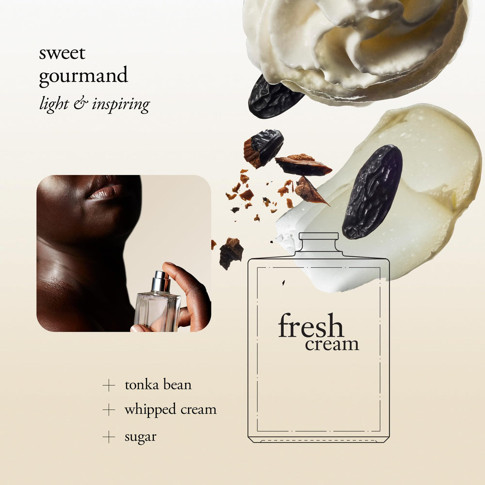 philosophy Fresh Cream bottle close-up showing premium packaging and gift appeal.
