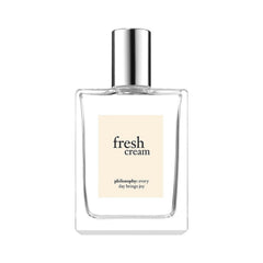 Philosophy Fresh Cream bottle front with vanilla notes for everyday elegance