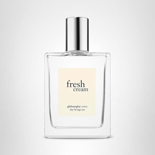 Philosophy Fresh Cream store display suggests approachable gourmand fragrance