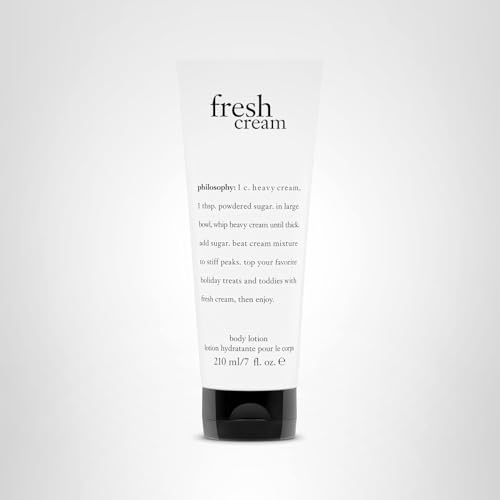 Philosophy Fresh Cream Lotion after-use skin appears hydrated and silky-smooth