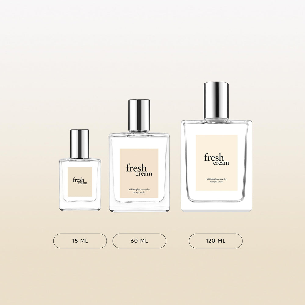 philosophy Fresh Cream packaging box communicates luxury and travel-friendly portability.