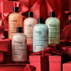 philosophy gel de ducha, burbujas suaves para una experiencia de baño relajante.