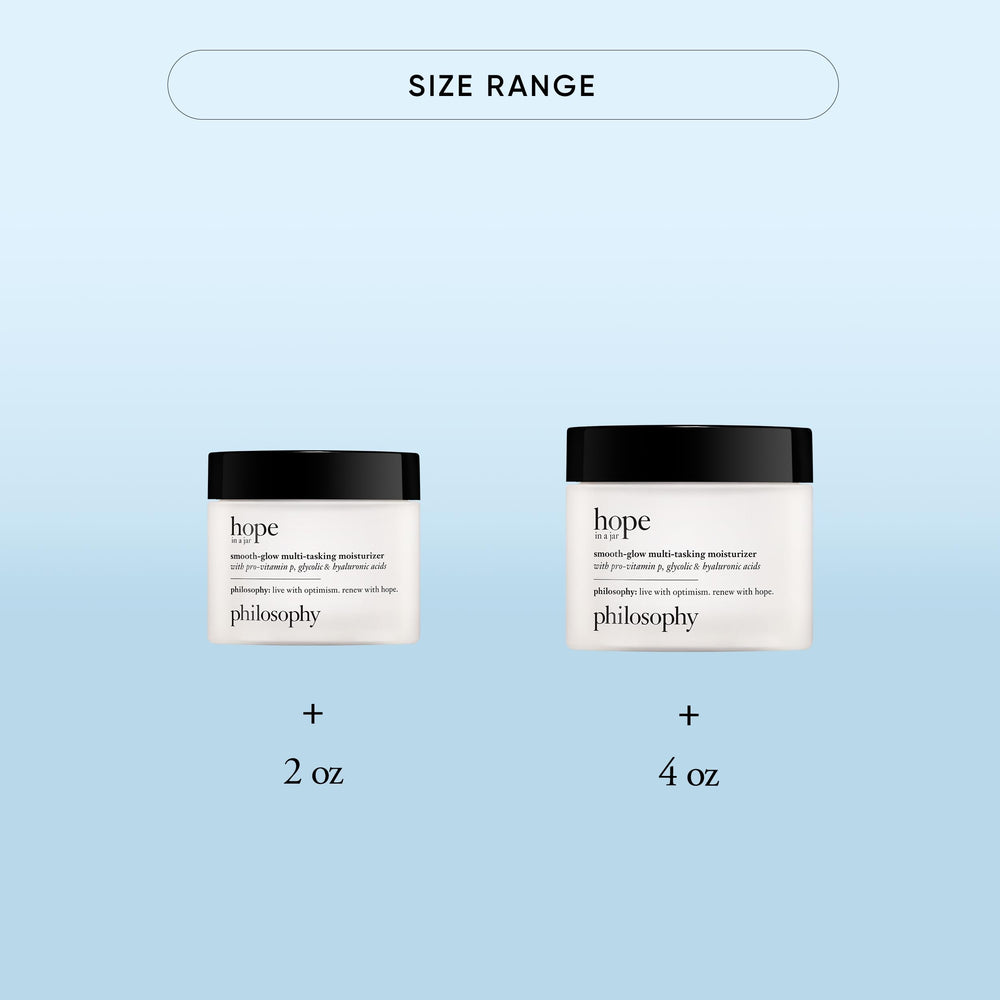 philosophy Hope in a Jar application close-up suggests silky application and quick hydration