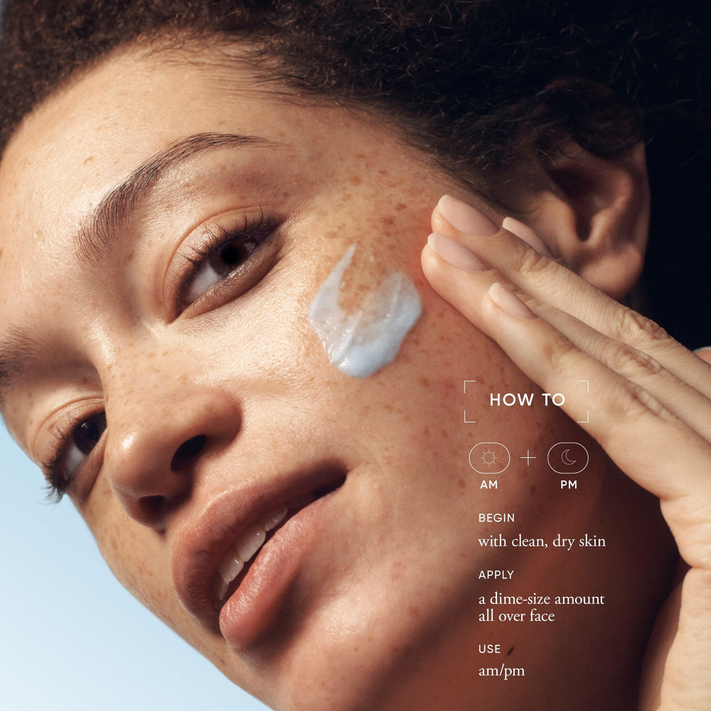 Philosophy Glow Water Cream on skin delivers dewy, soft finish.