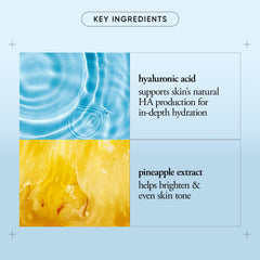Philosophy Glow Water Cream texture close-up shows quick absorption.