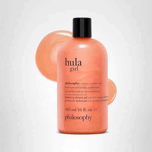 Philosophy Hula Girl bottle close-up conveys premium, skin-friendly care