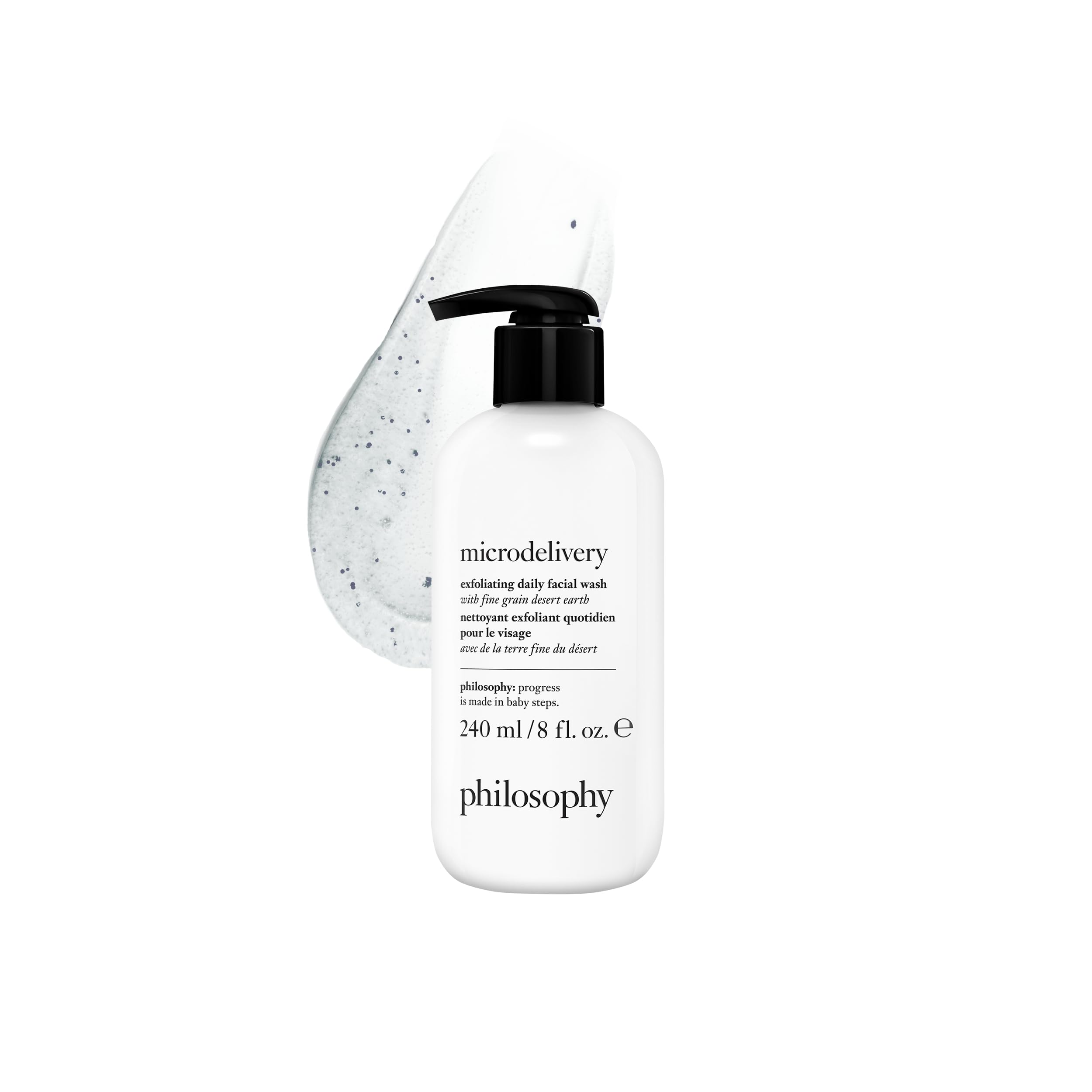 Philosophy Microdelivery exfoliating face wash 8 oz bottle front for daily smoother skin