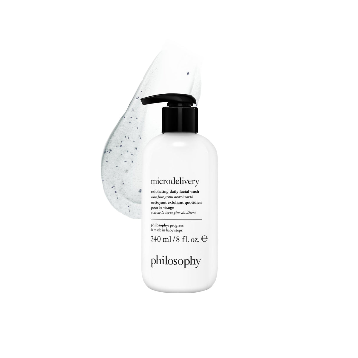 Philosophy Microdelivery exfoliating face wash 8 oz bottle front for daily smoother skin