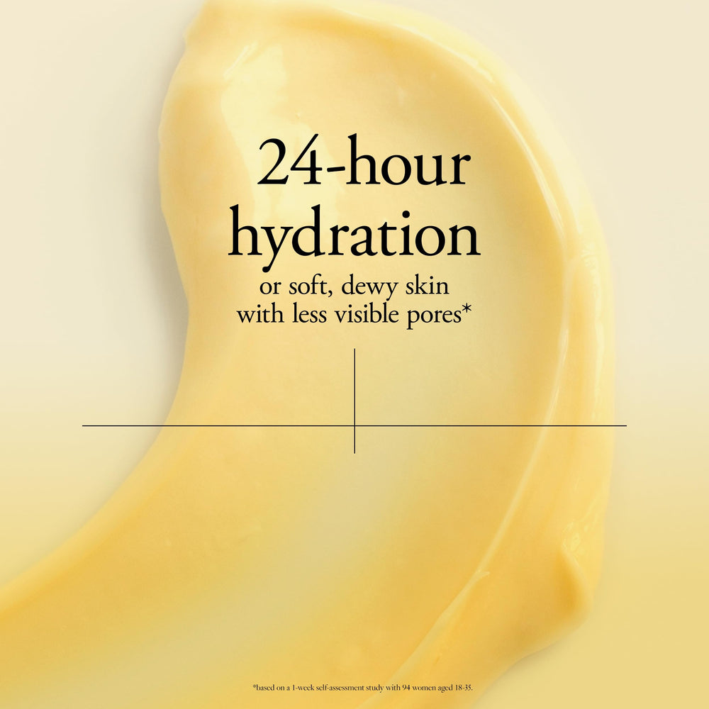Philosophy Purity Made Simple Pore Ultra-Light Moisturizer application demo highlights fast absorption.