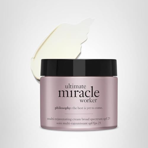 Lifestyle shot of Philosophy Ultimate Miracle Worker glow on the skin.