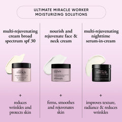 Philosophy Ultimate Miracle Worker SPF-30 label for daytime protection.