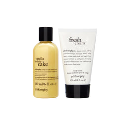 Philosophy Vanilla Birthday Cake Hydrating Shower Gel bottle with rich lather and scent.