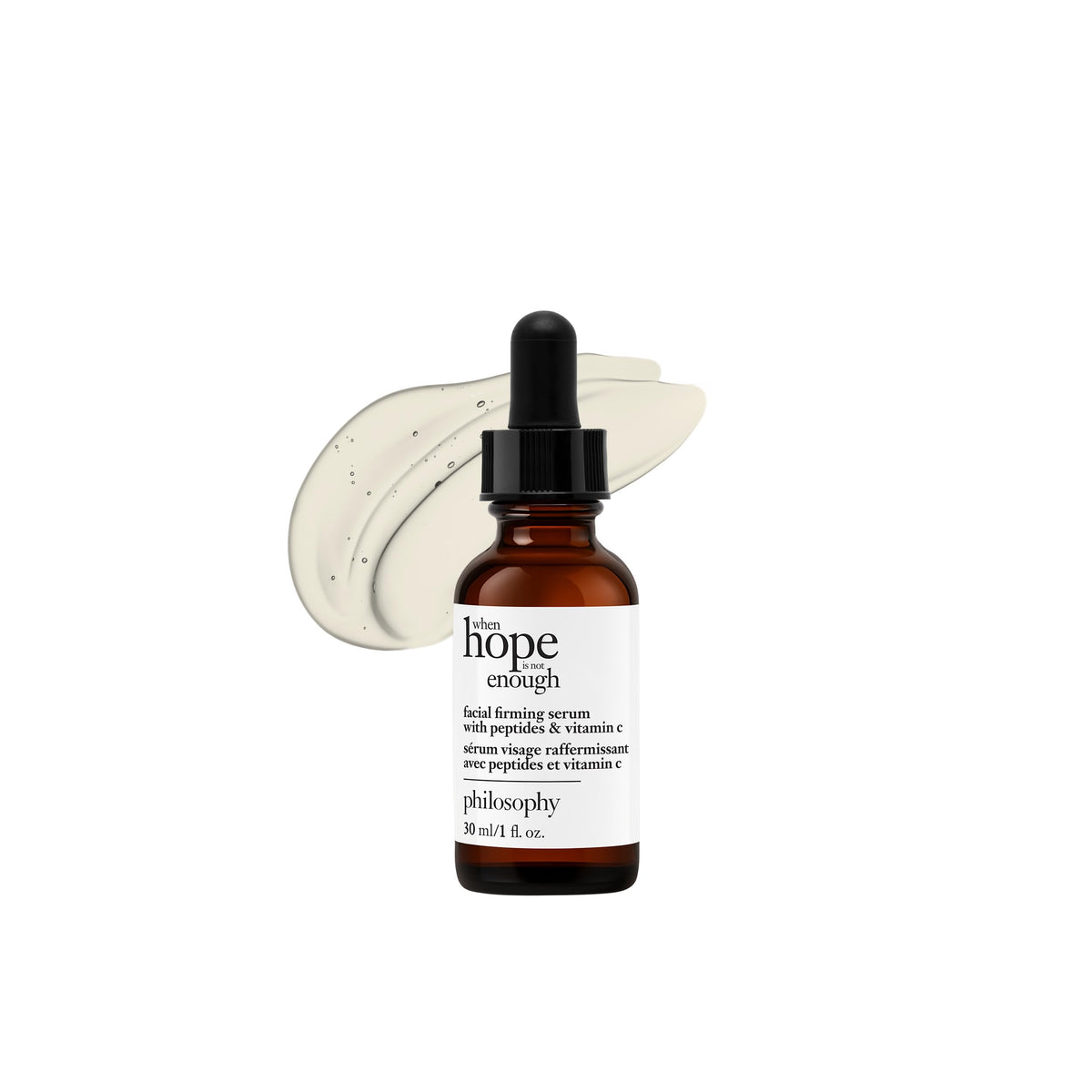 Philosophy When Hope Is Not Enough serum bottle with vitamin C for brightness