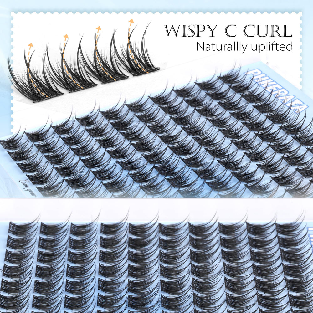 PHKERATA beginner-friendly lash clusters for easy, precise application.