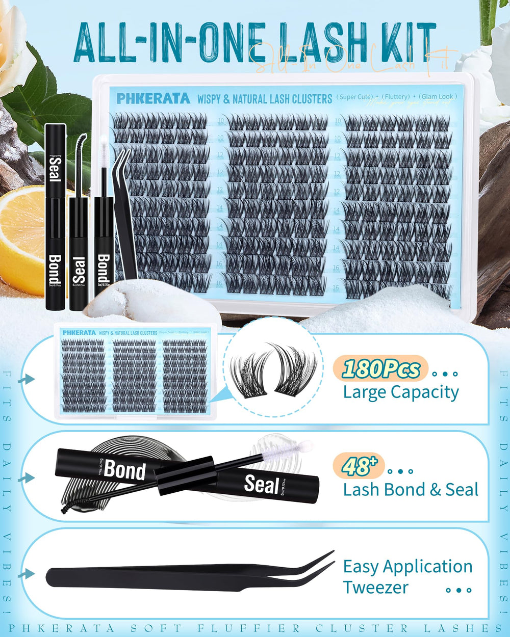 PHKERATA bond and seal ensure lasting hold during wear.