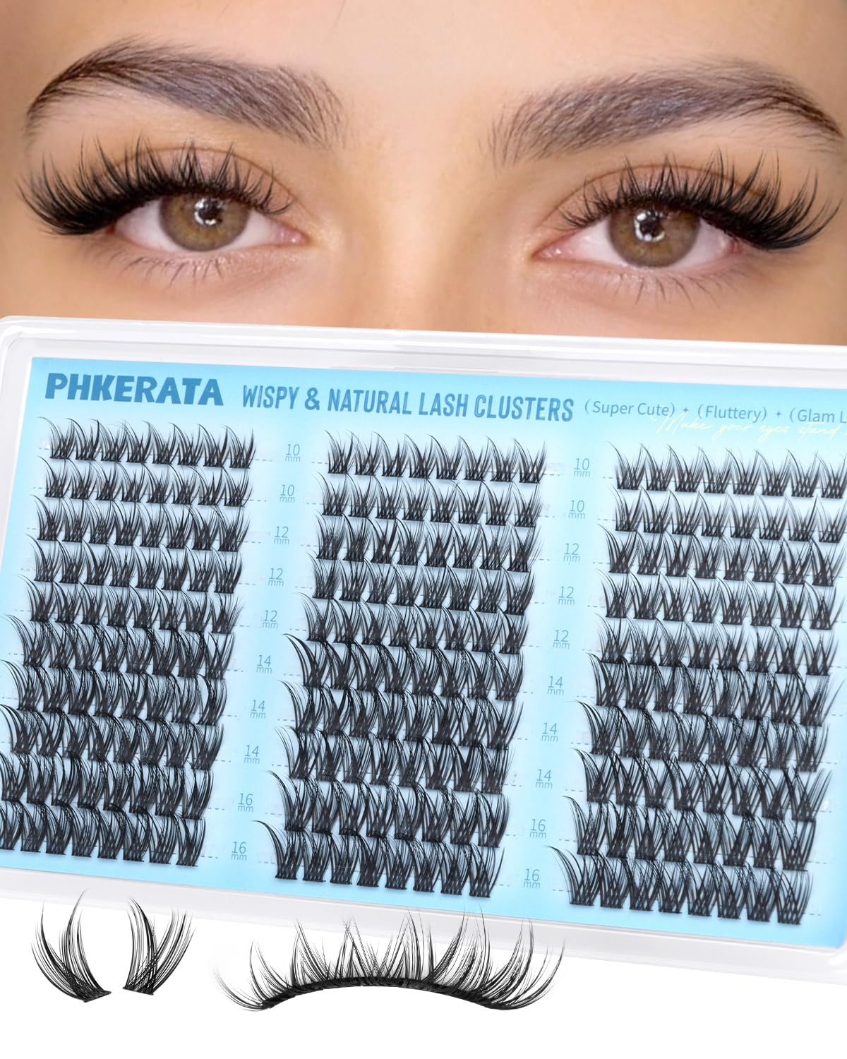 PHKERATA easy-apply daily look with 10-16mm variety for day-to-day wear.