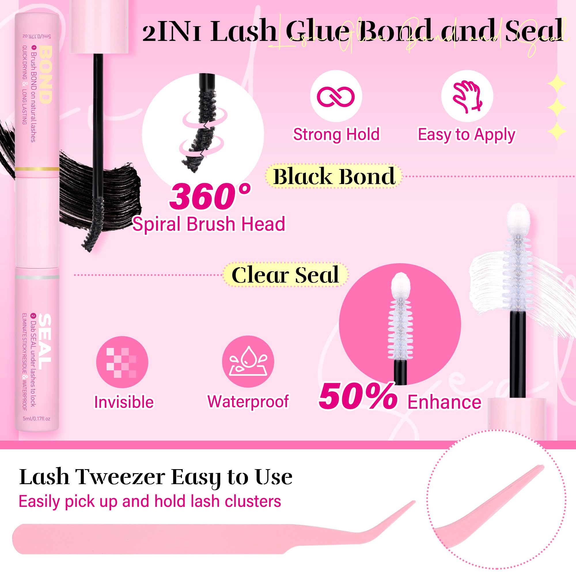 PHKERATA five-lengths set 8-16mm for customizable lash drama