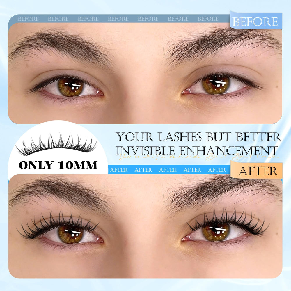 PHKERATA high-quality DIY lashes let you customize volume at home.