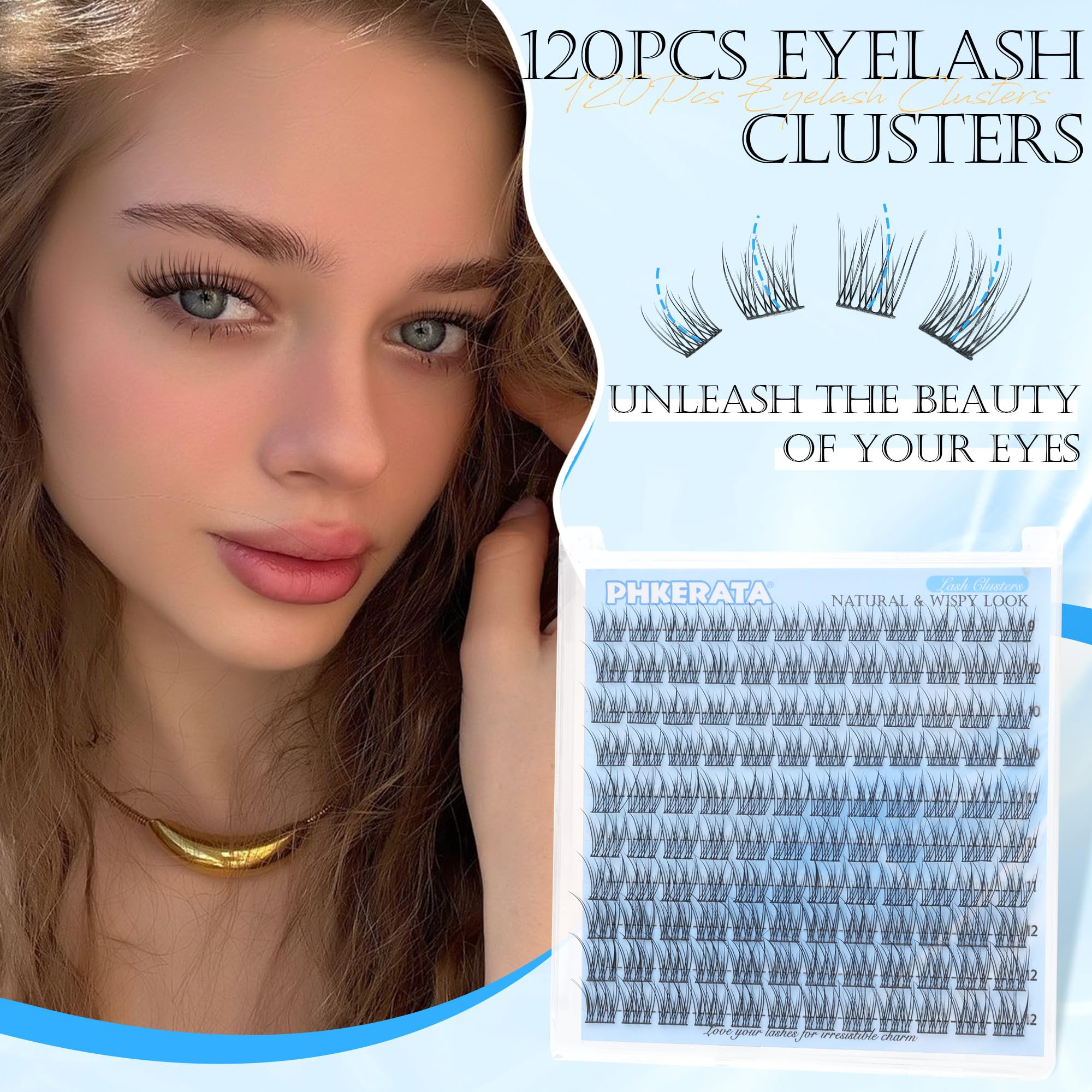 PHKERATA lashes offer four mix lengths for customized styles.