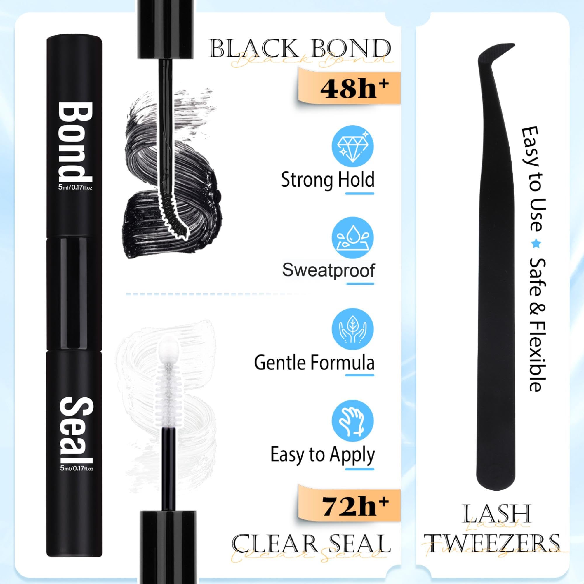 PHKERATA DIY lash application-ready kit demonstrating easy use