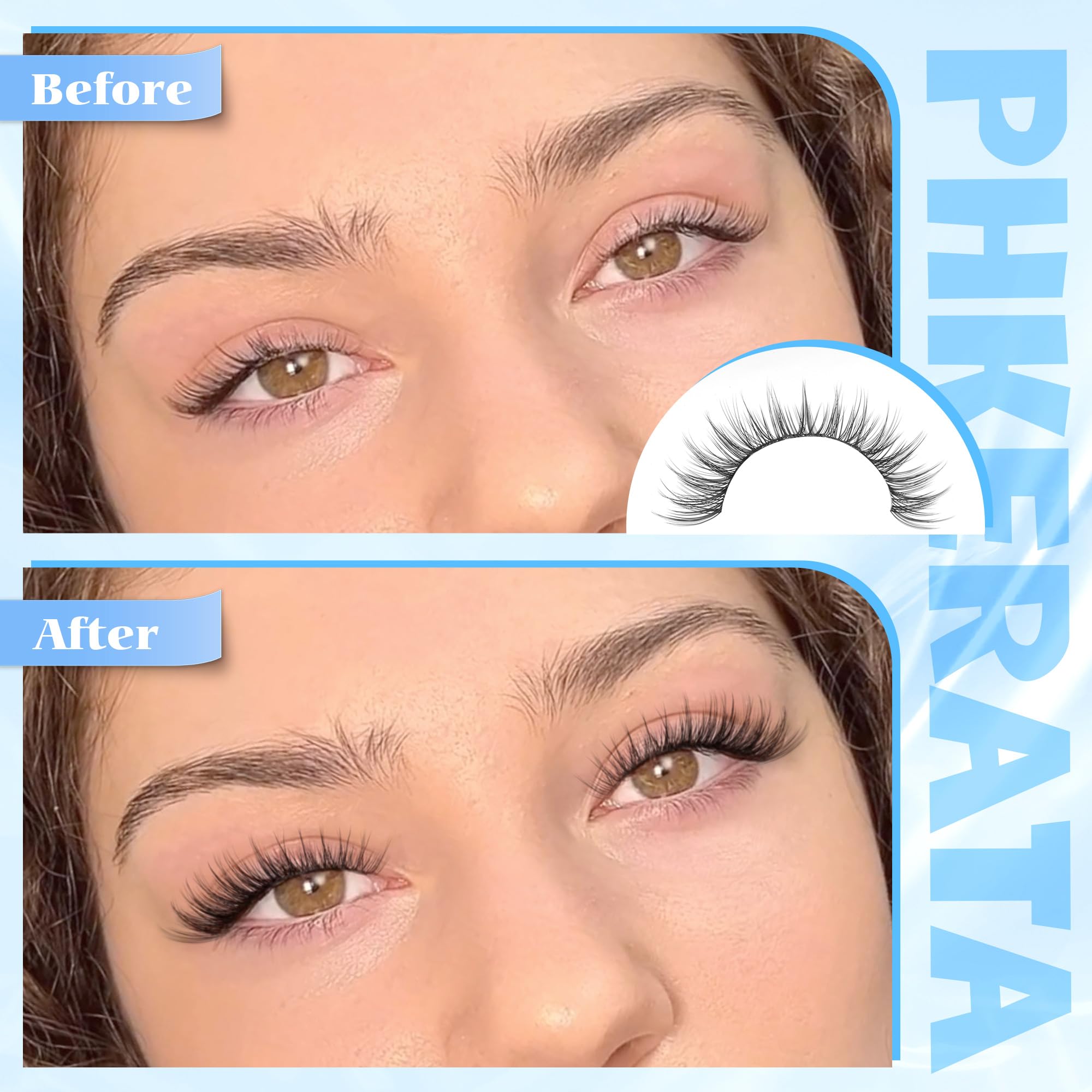 PHKERATA lightweight fibers create a barely-there feel with easy application.