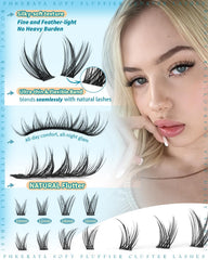 PHKERATA natural wispy texture enhances seamless blend with lightweight band.