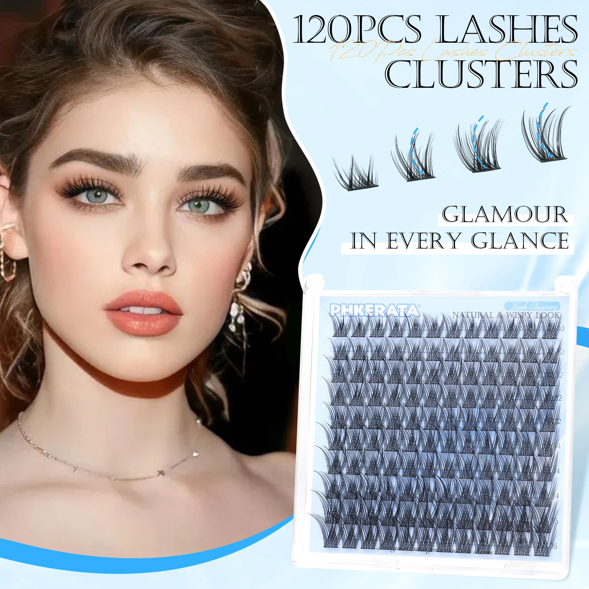 PHKERATA soft lash band design enhances comfort during wear.