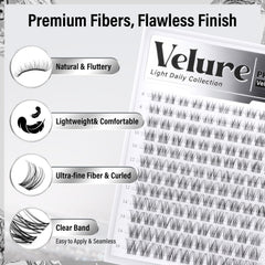 PHKERATA Velure Lash Clusters 8-16mm lengths enable versatile styling