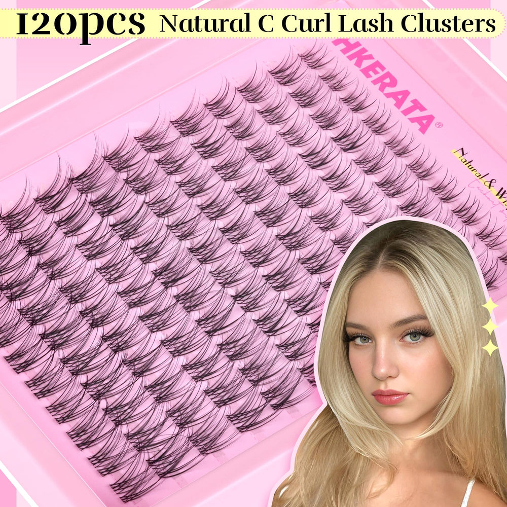 PHKERATA wispy band lashes create a natural 3D look