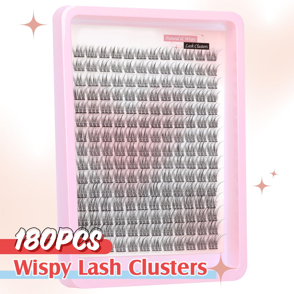PHKERATA Easy-apply lash clusters for DIY lash makeover at home.