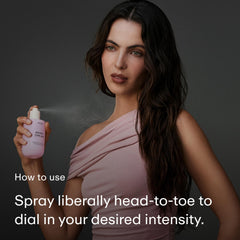 PHLUR Berry Cream hair application demonstrates versatile fragrance use.